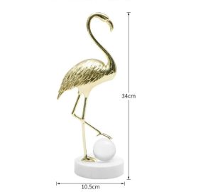 Copper Flamingo With Crystal Ball 1 Pic 4